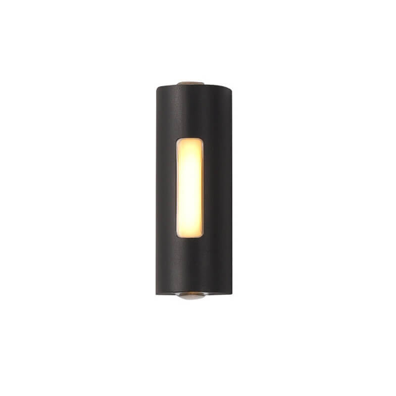 Luminoir LED Væglampe | Cylinderformet Design | Sort/Hvid | Moderne Udendørsbelysning | Energieffektiv | 7W | 700 lm | Aluminium & Glas | IP Værdi