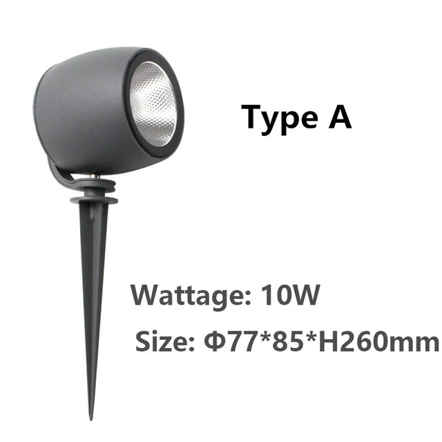 LuminaLeaf | 10W-30W LED Havebelysning | Vandtæt Landskabsbelysning | Miljøvenlig Udendørslampe | Aluminium Materiale | Nem Installation | Varme