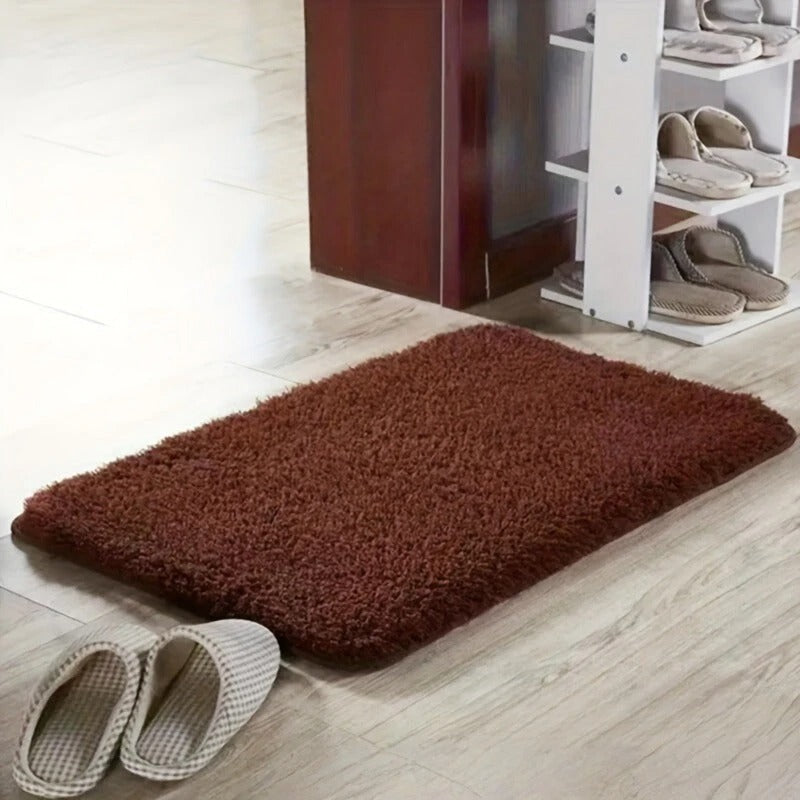 LuxaMat Luksuriøs Vandabsorberende Gulvmåtte | Geometrisk Design | Blødt og Holdbart | Sikker Anti-Slip Bagside | Flere