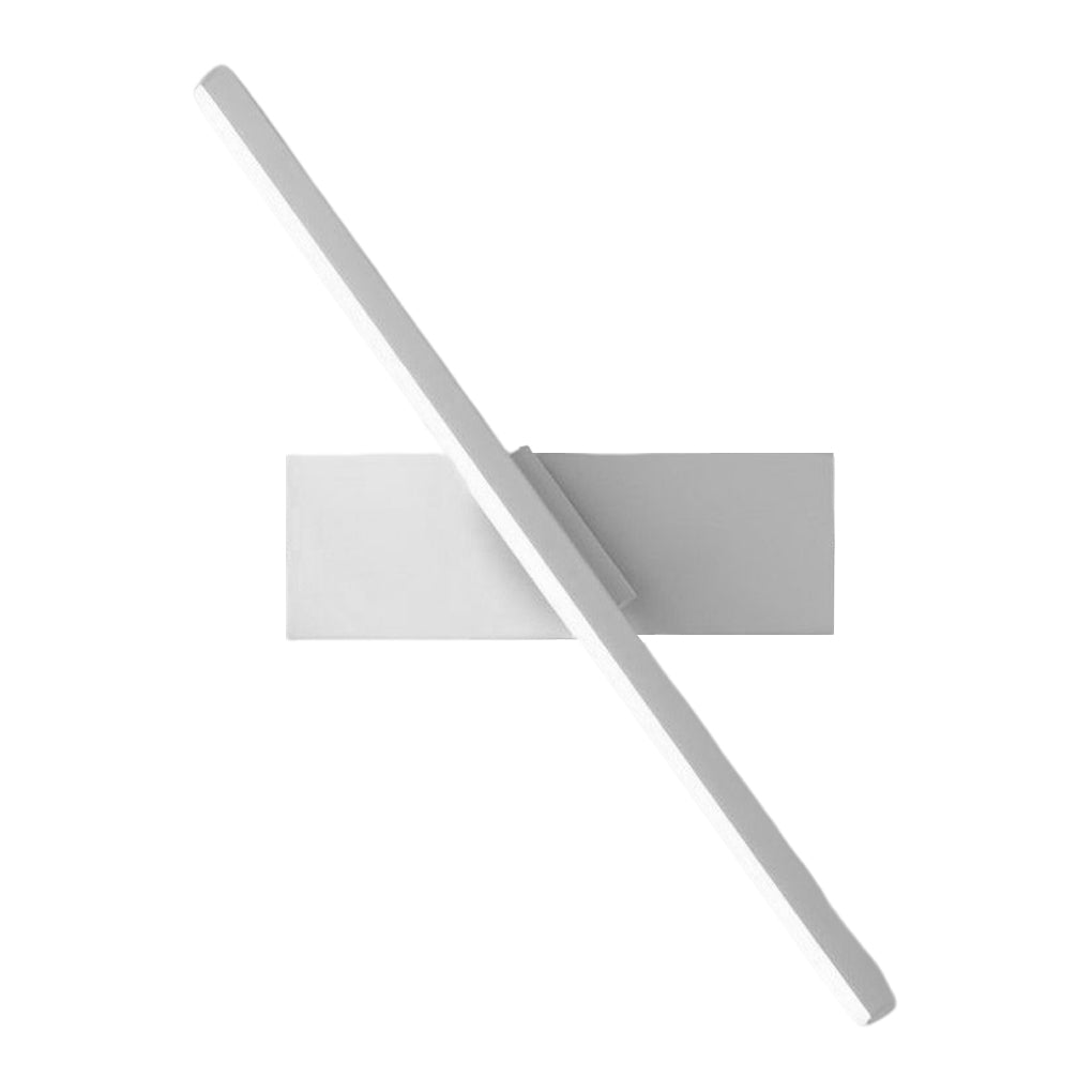 Sort | Hvid | 330° Justerbar Roterbar | Minimalistisk LED Væglampe | Geometrisk Design | Silikone Skærm | Aluminium | Soveværelse | Stue | Balkon