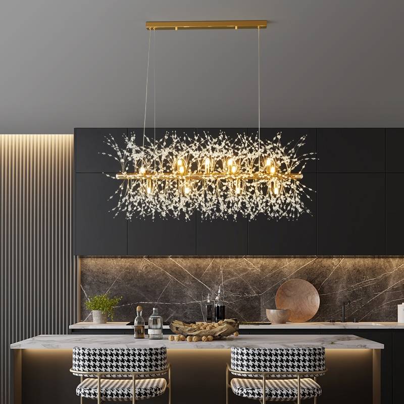 Luna | Elegant LED Loftlampe | Hvid & Guld | Moderne Design | Stue & Spisestue | Indbygget LED | Luxus Metalfinish