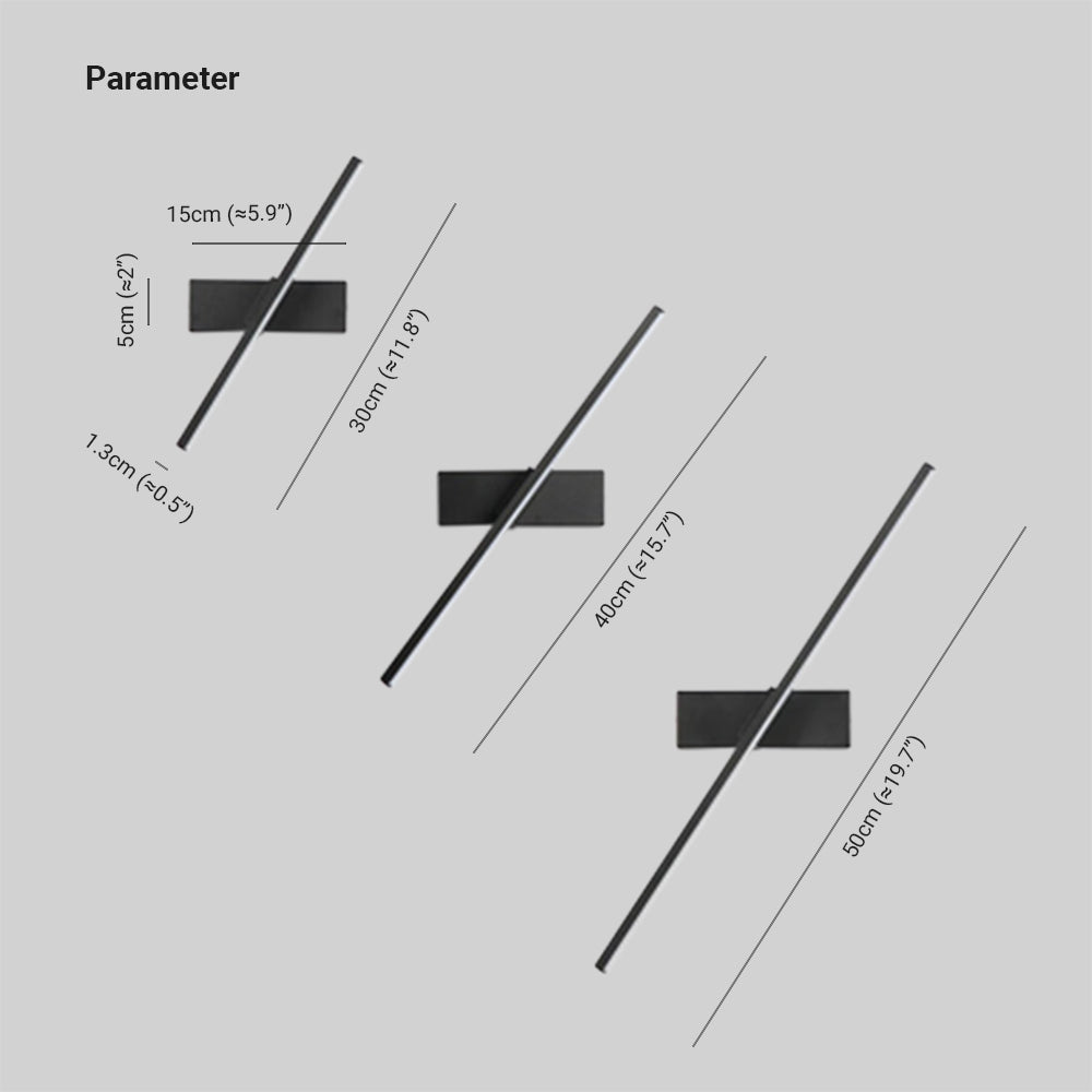 Kant Design Justerbar Væglampe | Sort/Hvid | LED | Moderne Belysning til Soveværelse og Stue | Roterende Funktion | 110V-240V | Metal & Silikone