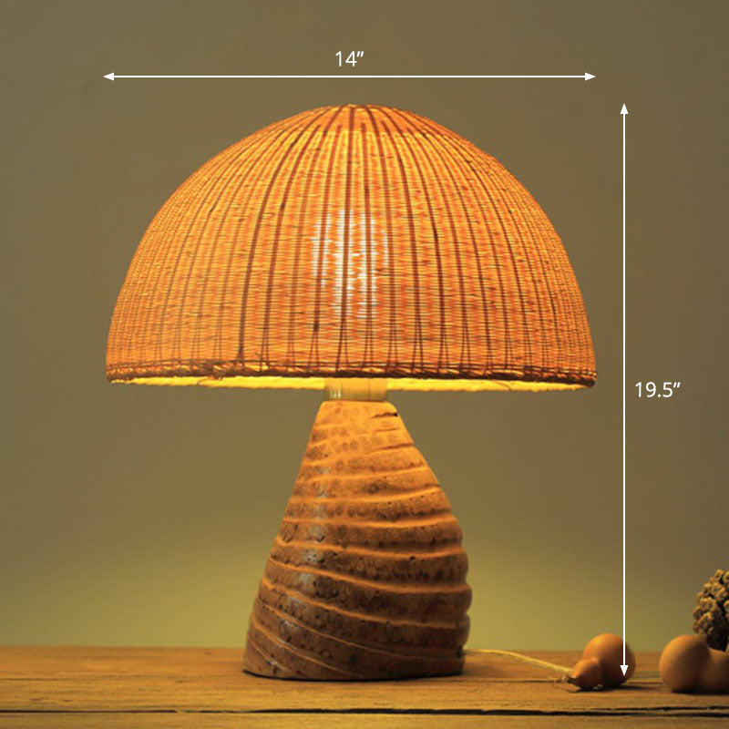 Moderne bordbelysning | Bambus og træ | Naturlig elegance | Orientalsk stil | Justerbar højde | LED-kompatibel | Perfekt til soveværelse og stue