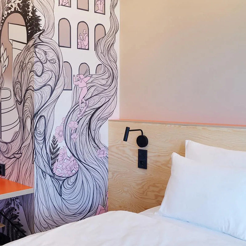 Orr LED Væglampe | Moderne Design | Sort/Hvid/Guld | Stue & Soveværelse | Metal & Akryl | IP20