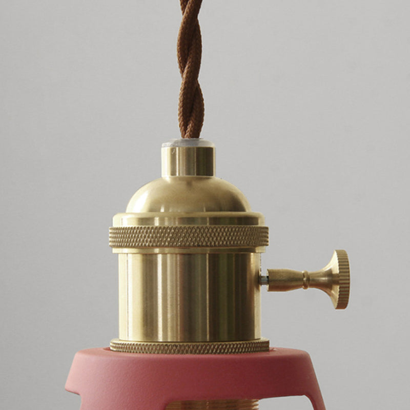 Retro Loftlampe | Industrielt Design | Metal | Justerbar Kæde | Farvevalg Muligheder | 1 Lyskilde | Ideel til Spisesteder | LED/Glødelampe Kompatibel