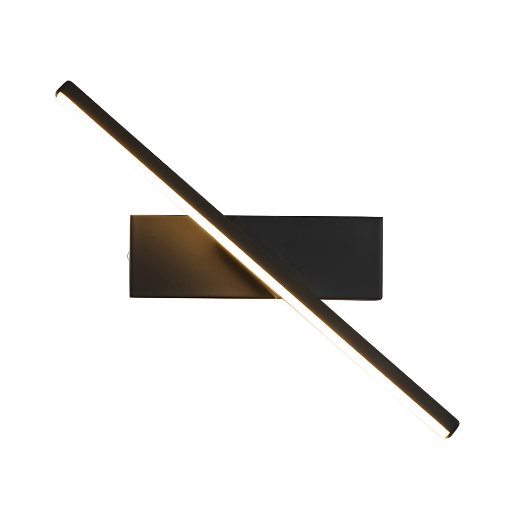 Sort | Hvid | 330° Justerbar Roterbar | Minimalistisk LED Væglampe | Geometrisk Design | Silikone Skærm | Aluminium | Soveværelse | Stue | Balkon