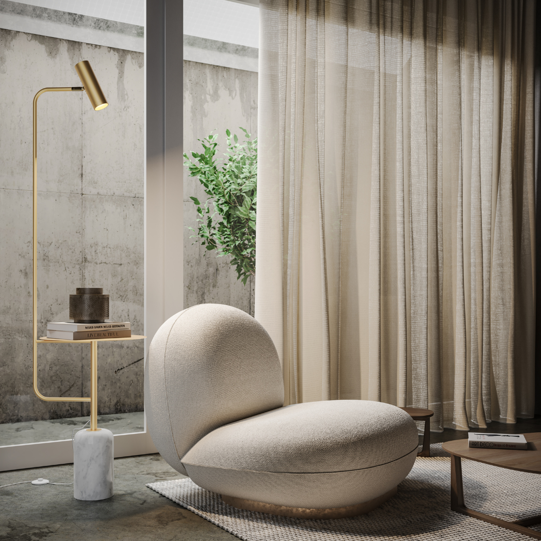 Gulvstativ | LED Integreret | Moderne Design | Justerbar Lysstyrke | Energibesparende | Elegant Indendørsbelysning | Robust Konstruktion | Skaber