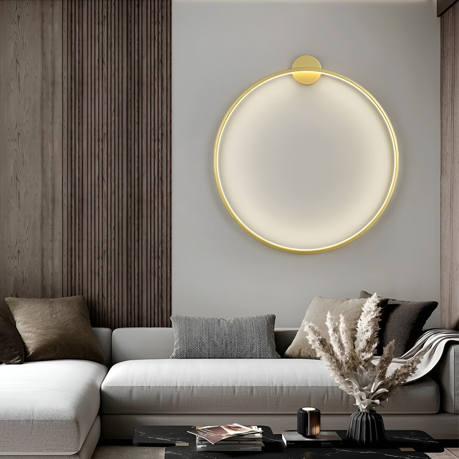 Lysende LED Væglampe | Moderne Rund Design | Elegant Atmosfære | Holdbare Materialer | Nem Installation | Diameter 35-85