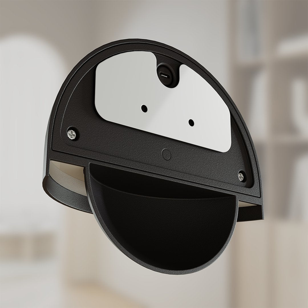 APOLLO | Mat Sort Moderne Væglampe | Justerbar Læsebelysning | Høj Kvalitet Metal