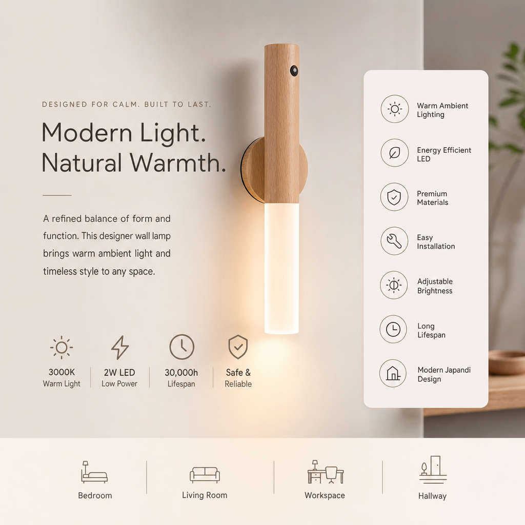 Set of 2 Rechargeable LED Motion Sensor Lights | Magnetic Wall Lights | Portable for Hallway Bedroom Stairs Bathroom Closet
