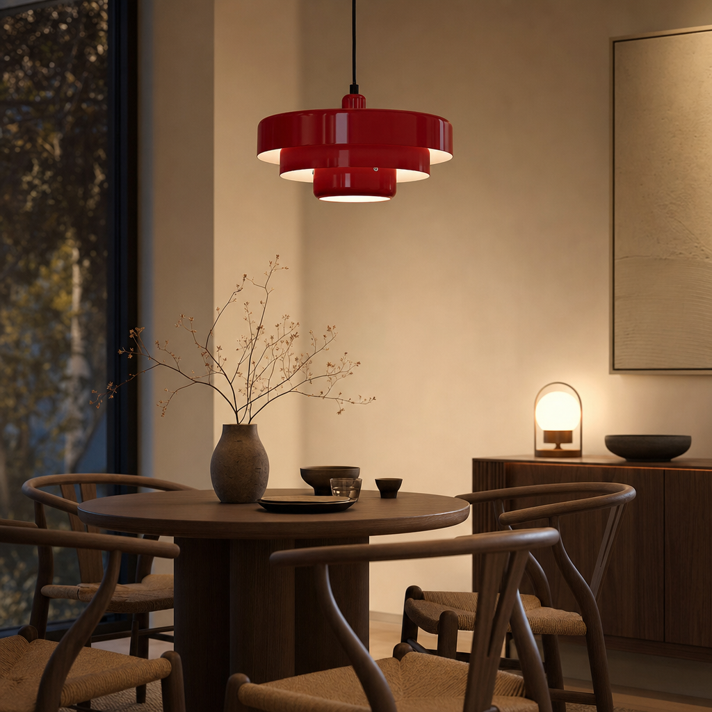 Vintage Ceiling Pendant | LED Lighting | Metal & Glass | Warm Ambiance | LumeLuxe