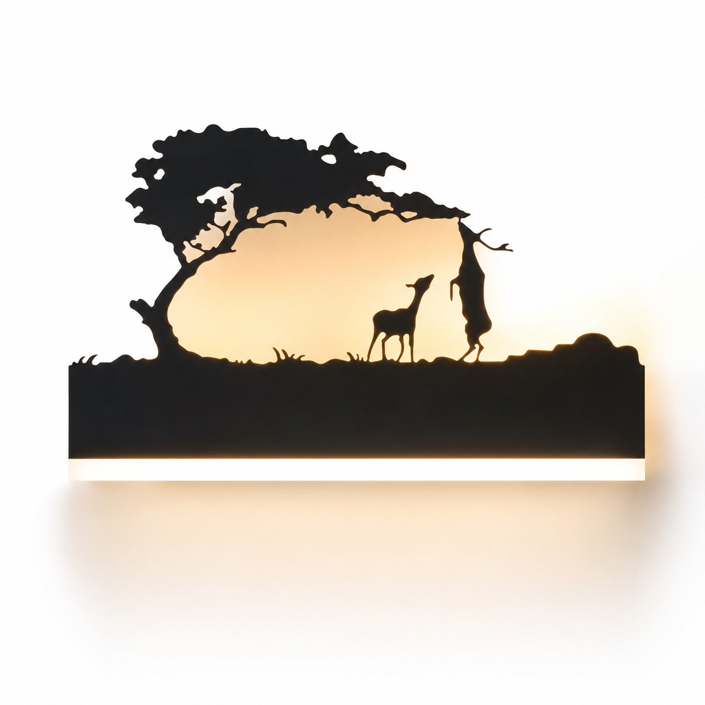 Decorative LED Wall Light | African Design | Warm & Cool Lighting Options | Indoor Accent Fixture