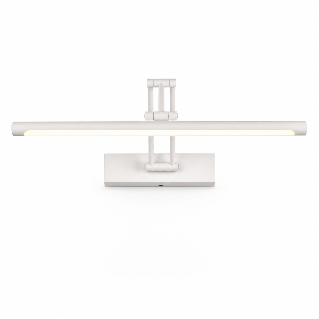 Minimalist LED Wall Light | Black White Metal Indoor Lamp | Modern Bathroom Lighting