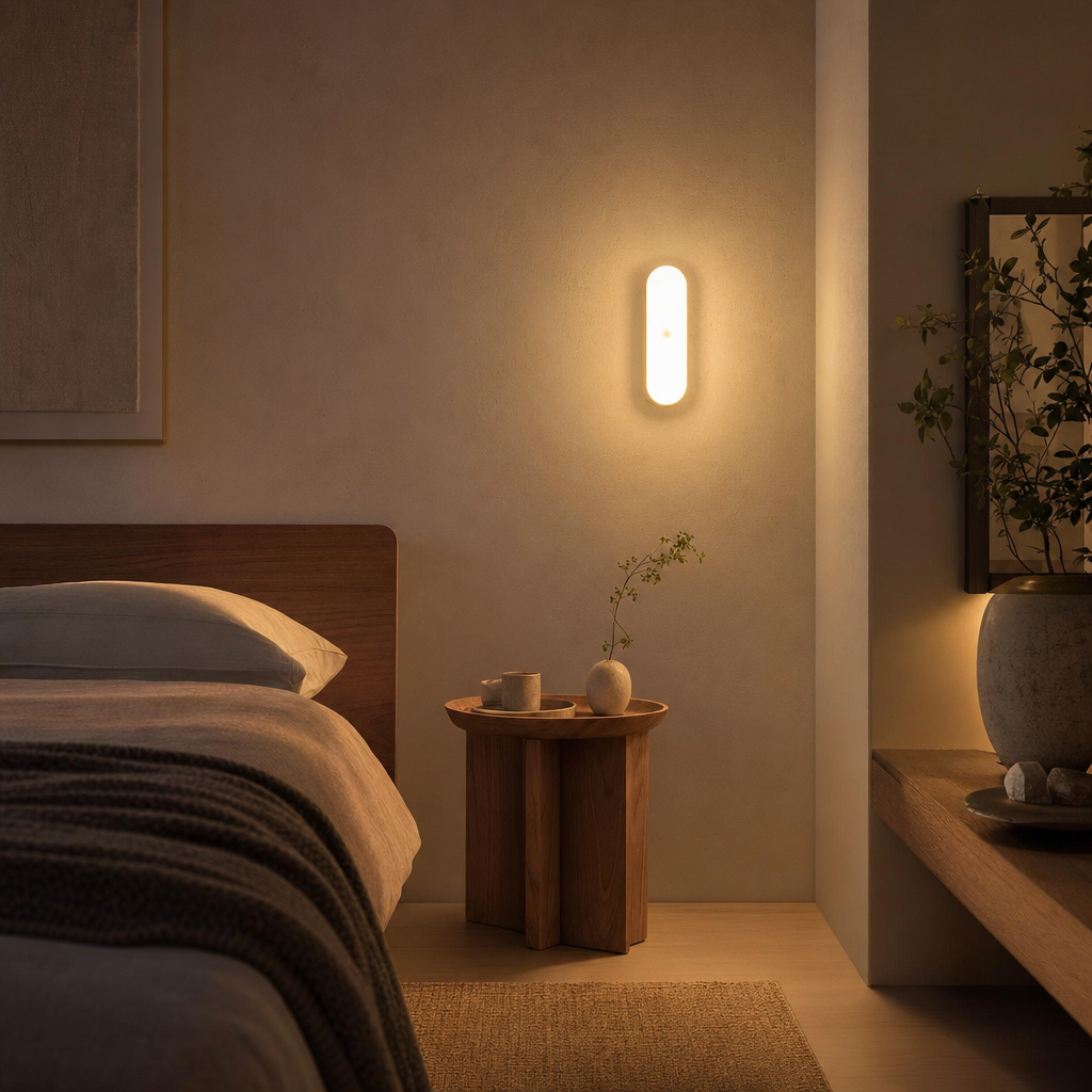 Wireless LED Wall Light | Motion Sensor USB Rechargeable | Indoor Safe Lighting | Automatic On-Off | Easy Installation