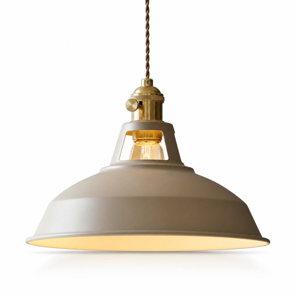 Industrial Retro Hanging Light | Metal Pendant | Adjustable Chain | Multiple Colors | LED Compatible | Ideal for Dining Area