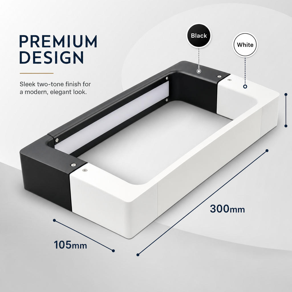 UrbanLicht LED Outdoor Light | Modern Wall Fixture | Stylish Design | Energy Efficient | Aluminum | Garden, Terrace, Entryway