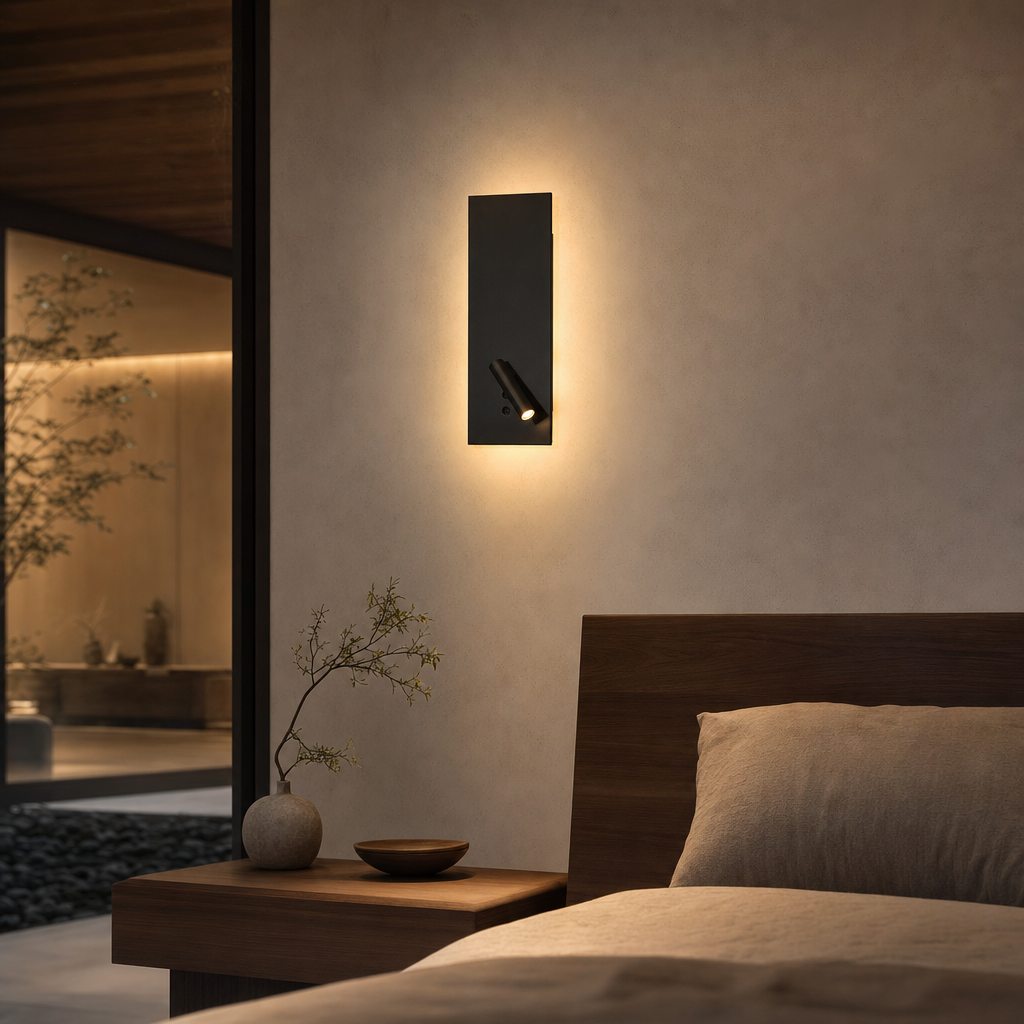 Modern Scandinavian LED Wall Light | Aluminum | White/Black | 9W 900 Lumen | Living Room Bedroom Decor | Easy Install