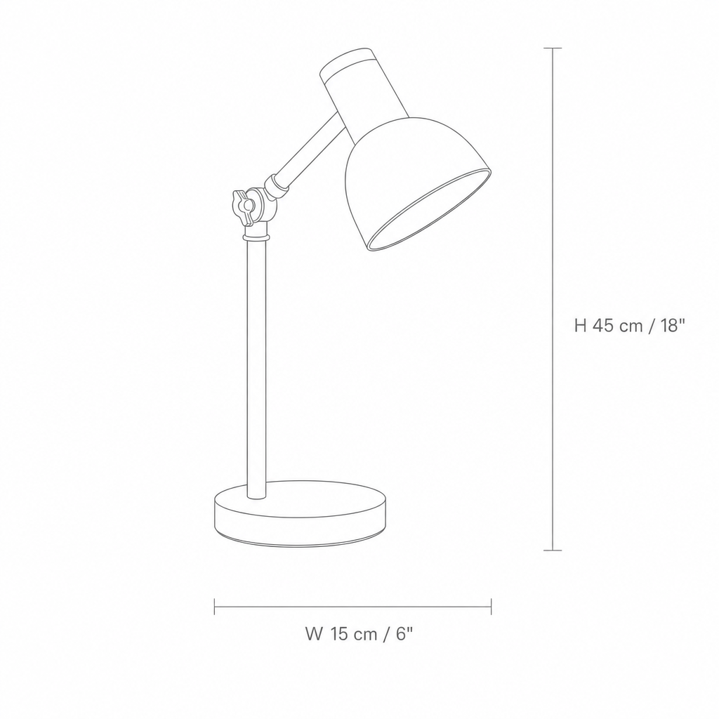 Heidi | Wooden Desk Lamp