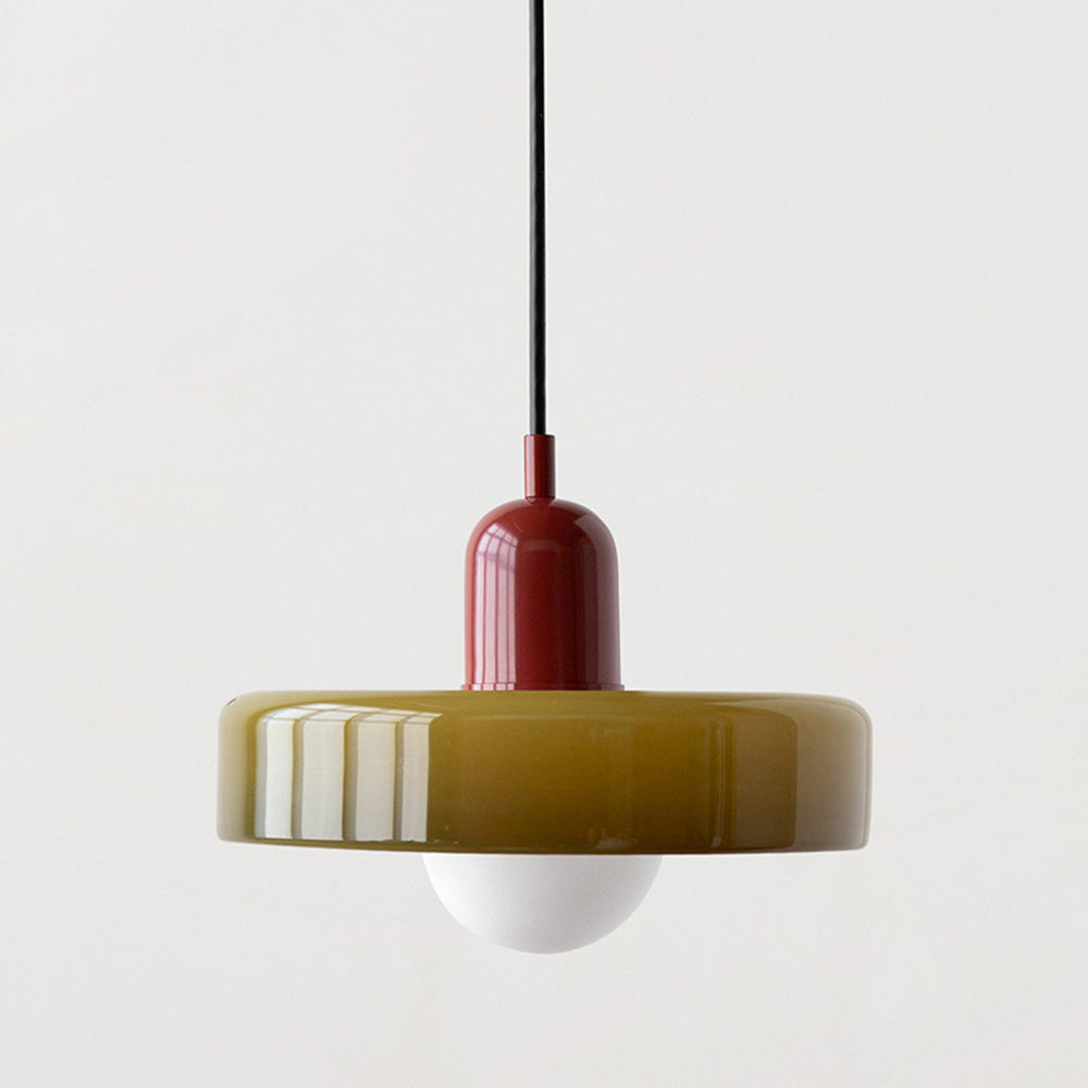 Artistic Ceiling Light | Colored Glass Design | Adjustable Hanging | Modern Home Decor Lighting