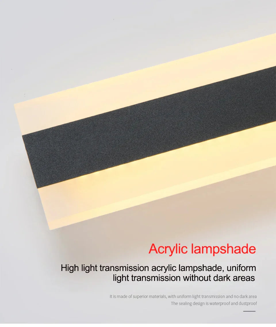 Vejrbestandig LED-vægbelysning | AquaLicht fra Luminoir | Slankt og moderne design | Til terrasser og haver | IP65 vandtæt | Nem installation