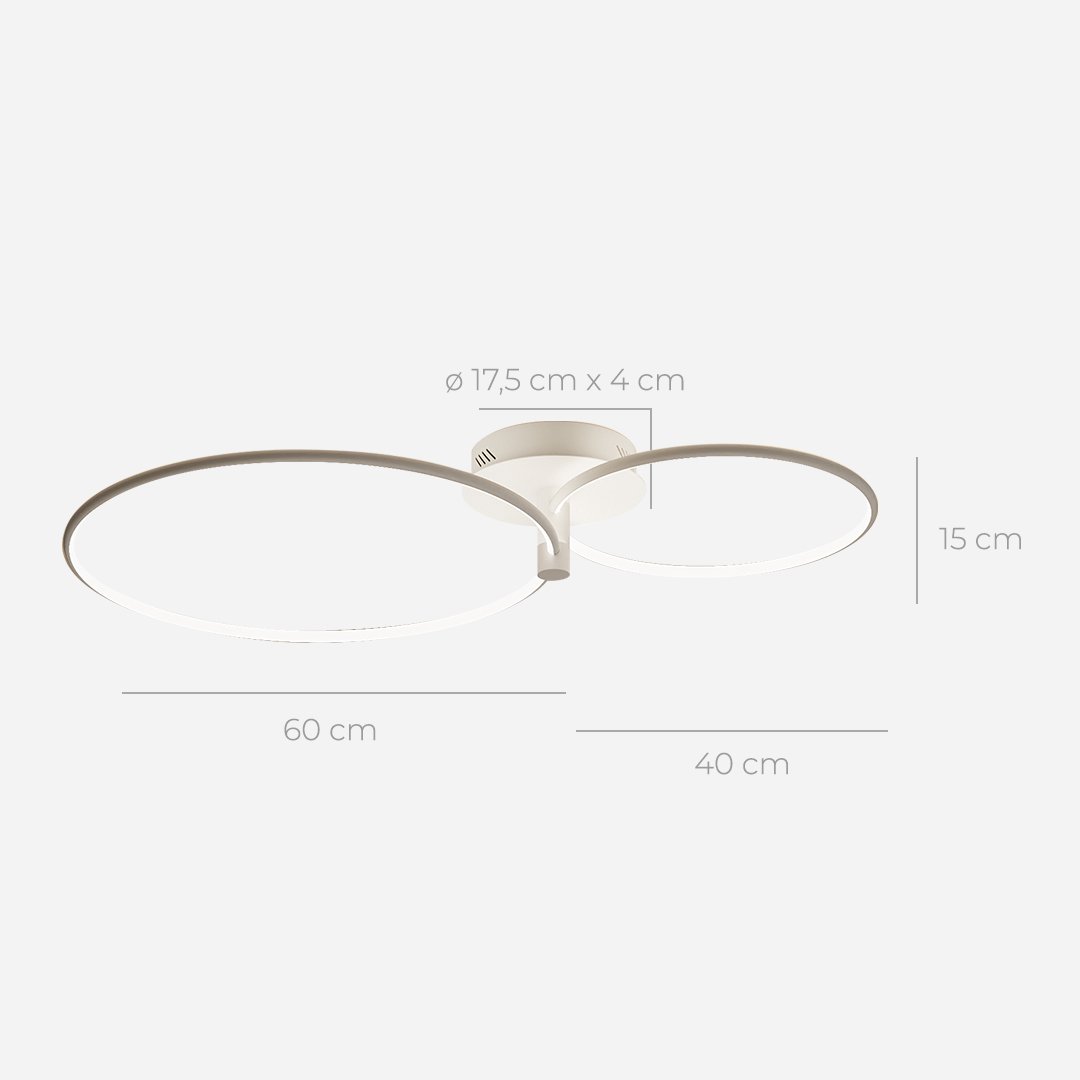 CALLISTO | Stilfuld Loftbelysning | Energioptimeret | Høj Kvalitet Materialer | Jævn Lysfordeling | Moderne Design | Passer til Alle