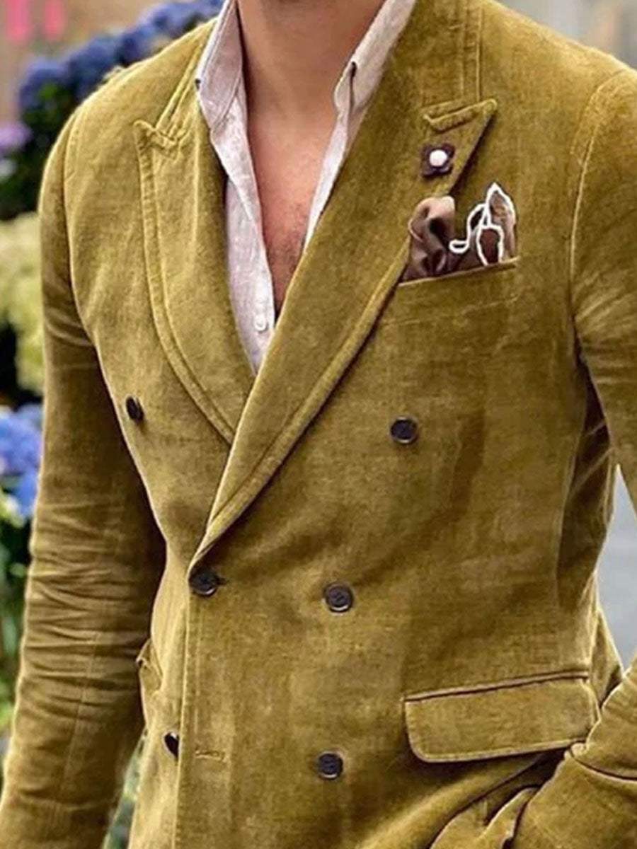 Herrejakke med dobbelt knap