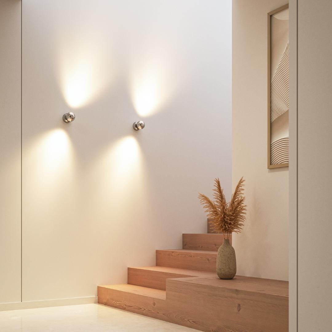 PONTOS | Moderne Væglampe | Holdbare Materialer | Skab Stemningsfuld Atmosfære | Nem At Installere | Energivenlig