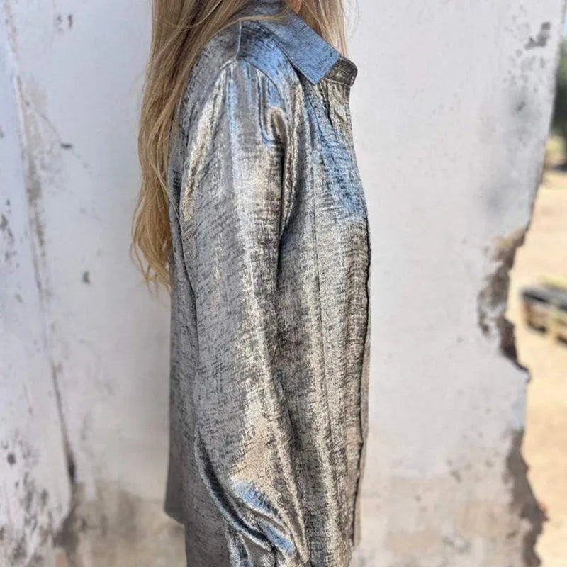 Afslappet ruskindstrøje med revers, bedst sælgende nye modeller