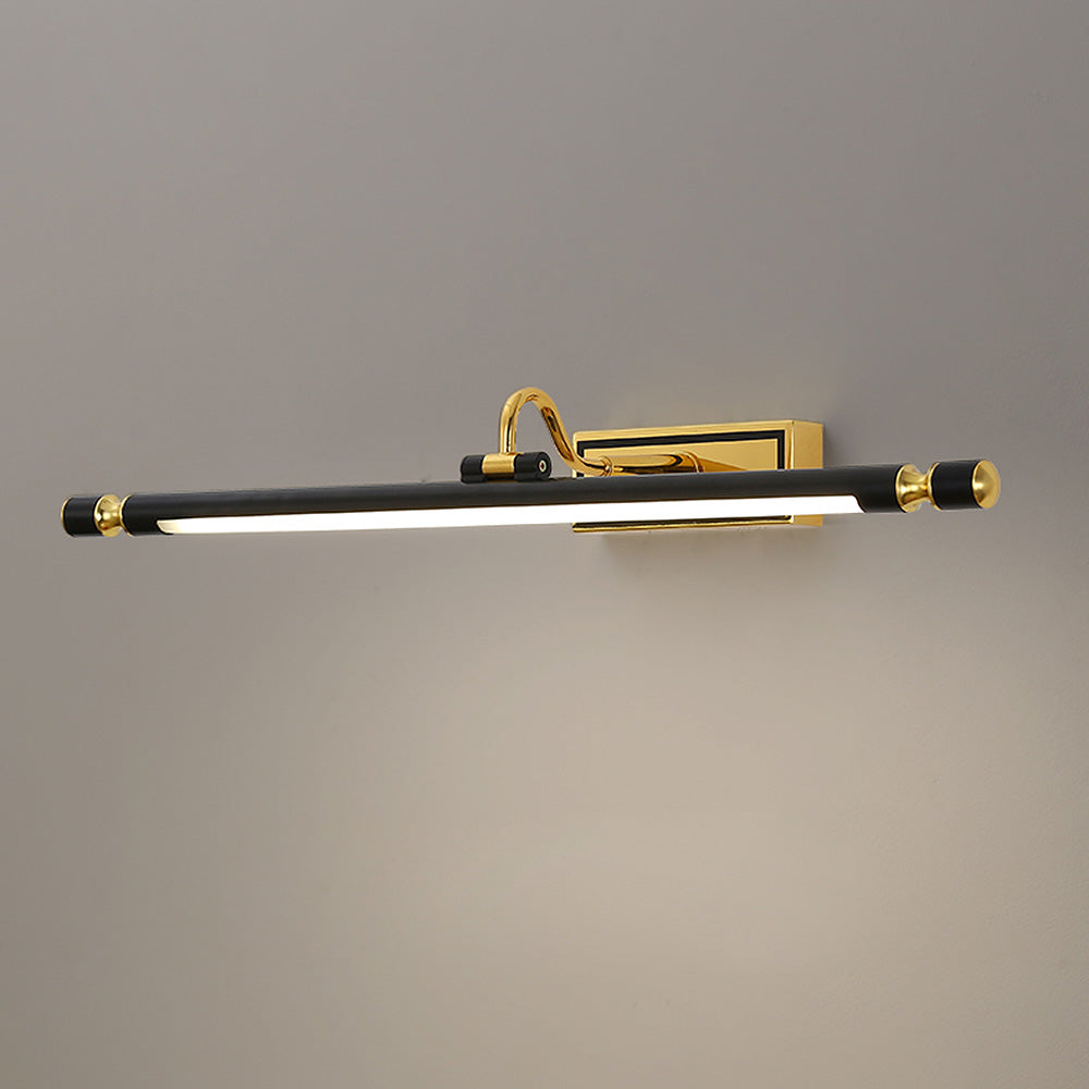 LED lamper til badeværelse | Moderne sort vægmonteret belysning | Inklusiv LED | Jern og akryl | Kablet energikilde | Enkel installation | 110-120V