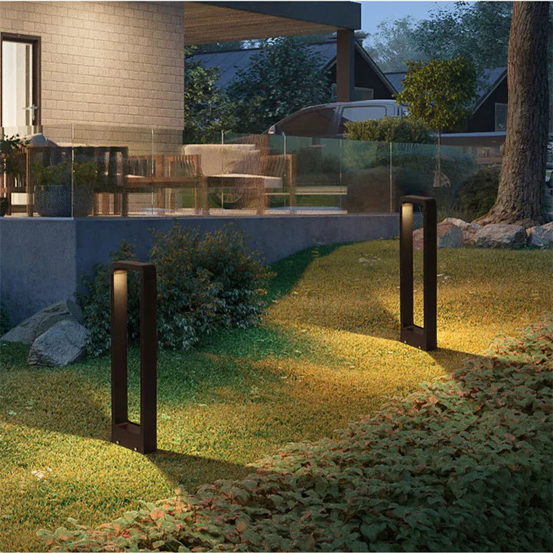 GardenGlow | LED-havelampe til jordmontering | Vejrbestandig | Rustfrit stål | Elegant design | Udendørs belysning | Til terrasser, stier og