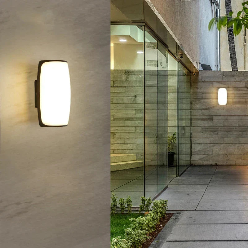 AquaShield | Udendørs væglampe | Vandtæt LED | Moderne design | Højkvalitets aluminium | Elegant IP66 belysning | 15W LED | Perfekt til