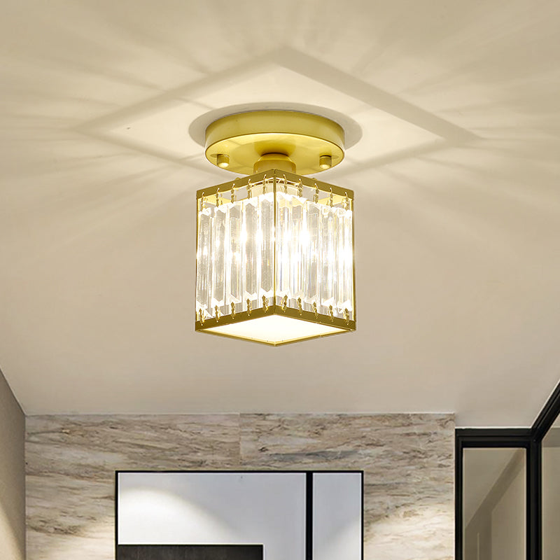 Krystal Foyer Loftbelysning | Elegant Sort/Guld Design | Moderne Krystalarmatur | Ideel til Entré | Energibesparende Lysmuligheder | Holdbart Krystal