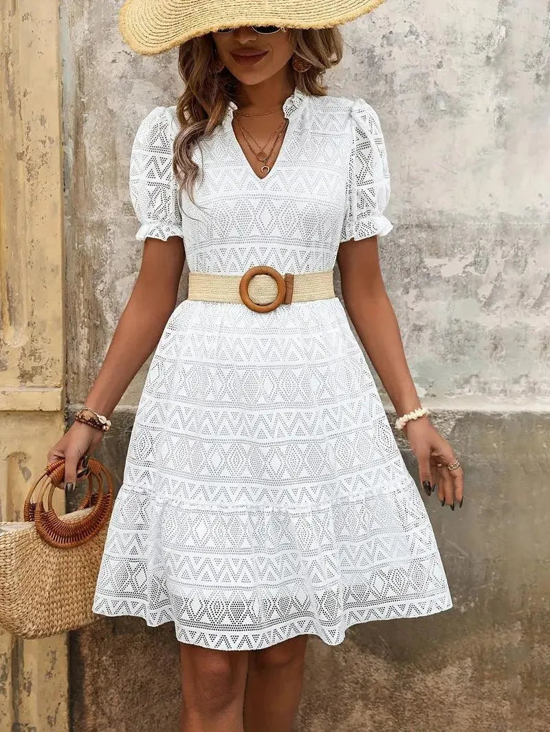 Elien - Elegant kjole med pufærmer