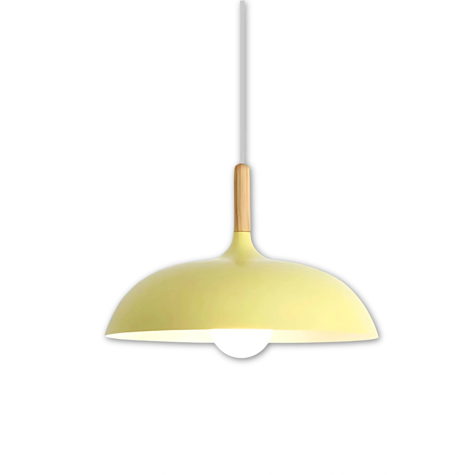 Scandinavisk | Moderne NordicLight Loftlampe | LED E27 | Eg og Jern | Justerbar Længde 100 cm | Varm Hvid | Kølig Hvid | AC110V-220V | Energivenlig