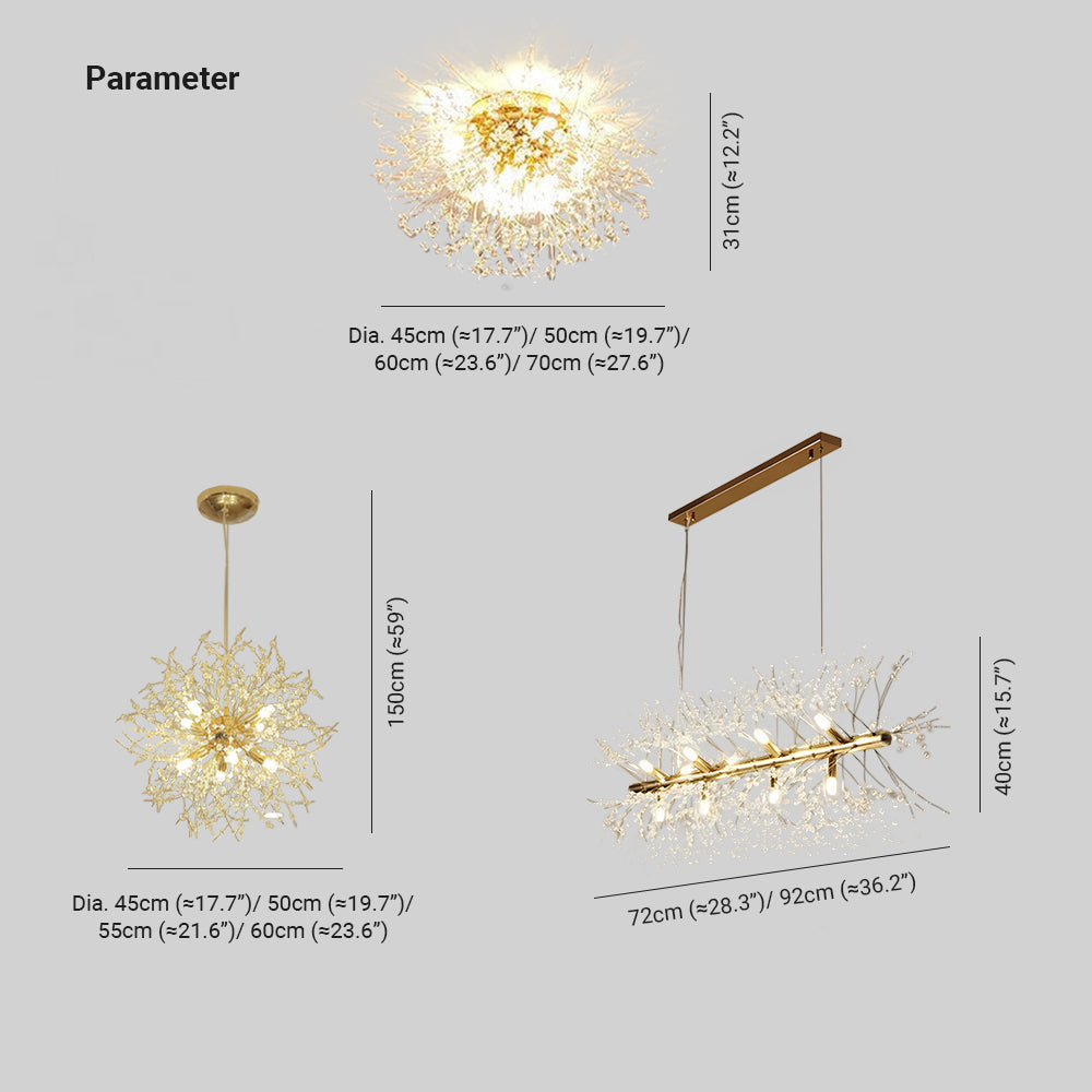 Luna | Elegant LED Loftlampe | Hvid & Guld | Moderne Design | Stue & Spisestue | Indbygget LED | Luxus Metalfinish