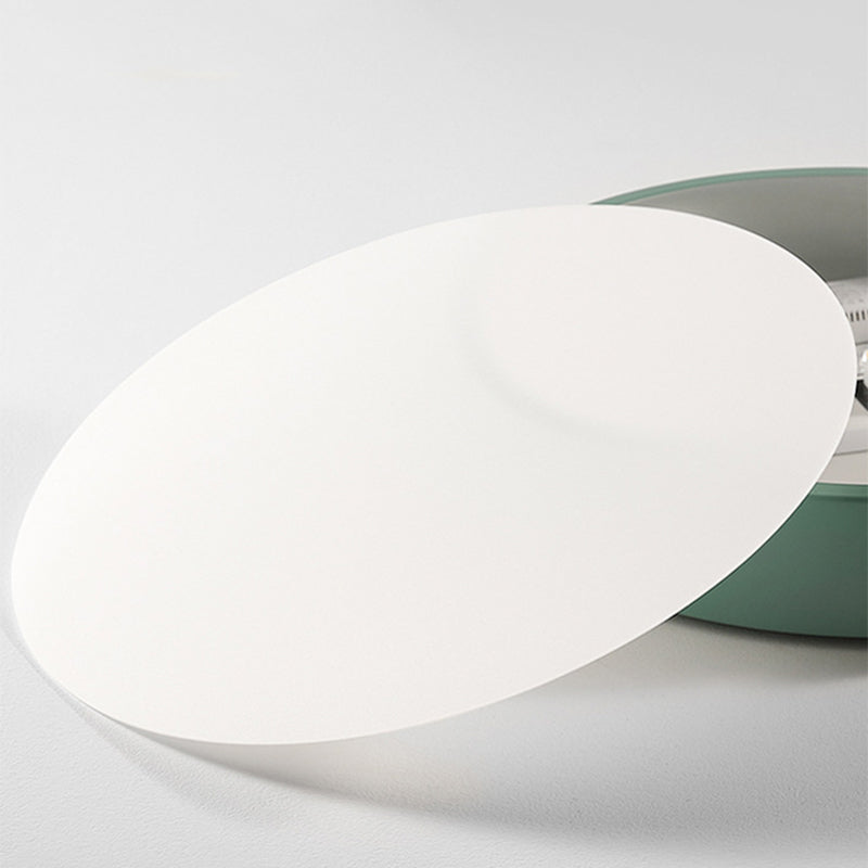 Rund LED Loftslampe | Moderne Design | Akryl & Metal | Forsænket Installation | Forskellige Farver | Energieffektiv Belysning | Ideel til Soveværelse