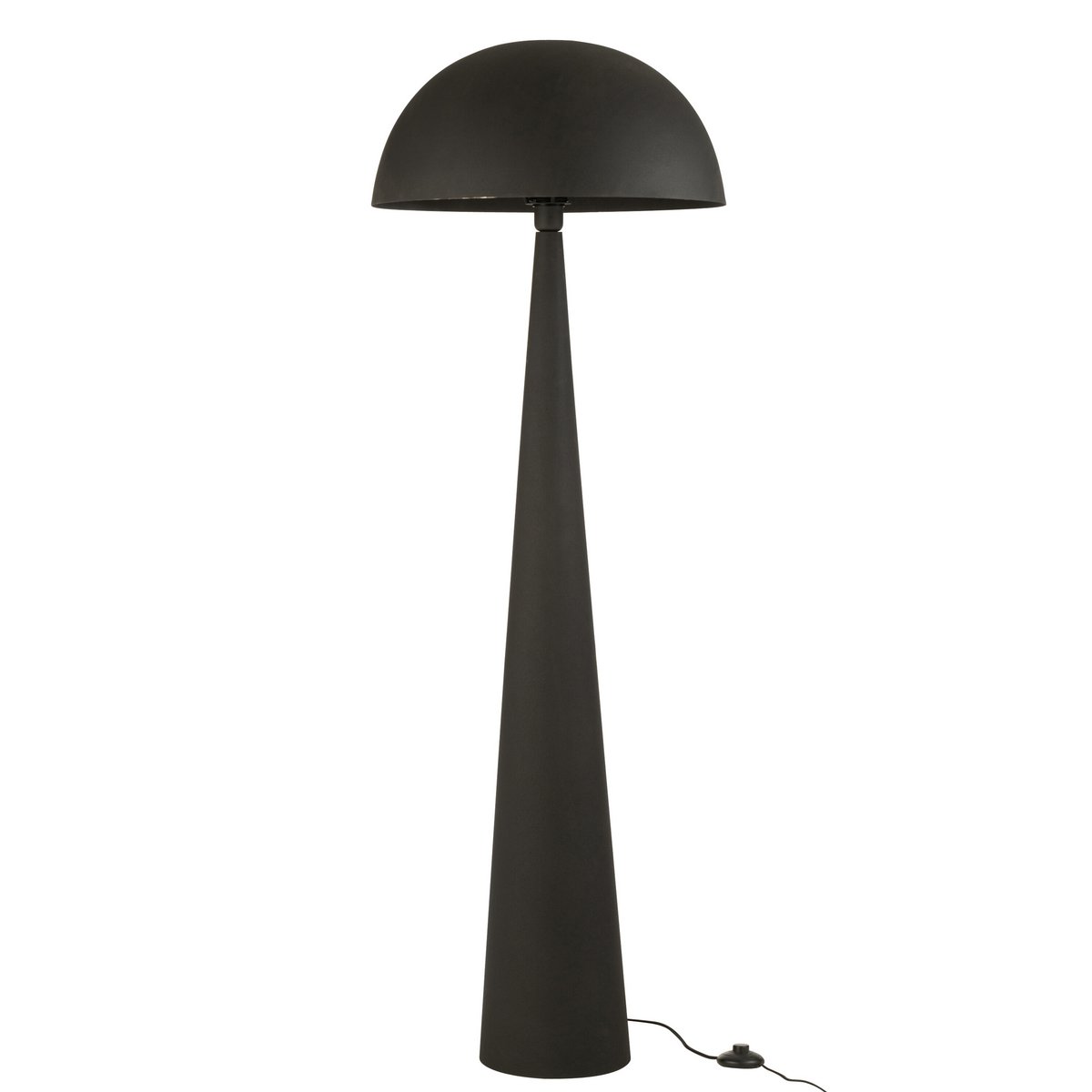 Svampeformet Gulvlampe | Metal | Sort | H 148 cm | Elegant og Moderne
