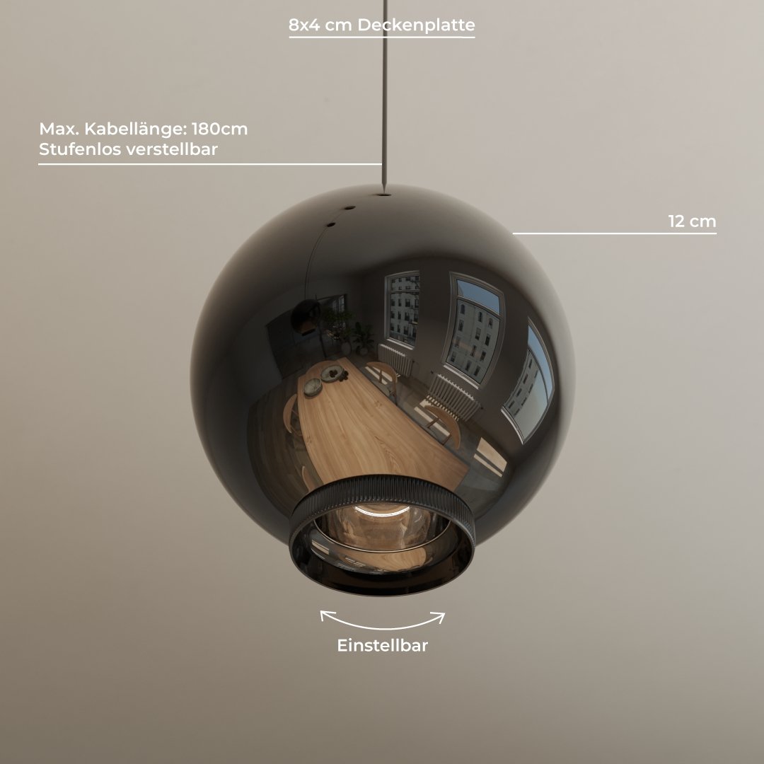 Moderne loftslampe | Kunstnerisk design | Subtil belysningsløsning | Stilfuldt ophæng | Passer til højt til loftet | Luksuriøs finish | Funktionel og