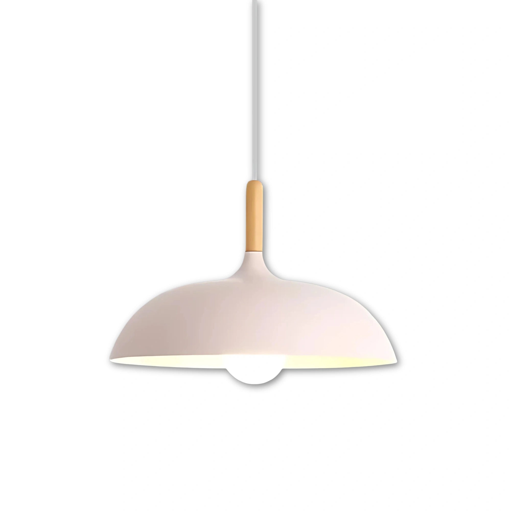 Scandinavisk | Moderne NordicLight Loftlampe | LED E27 | Eg og Jern | Justerbar Længde 100 cm | Varm Hvid | Kølig Hvid | AC110V-220V | Energivenlig