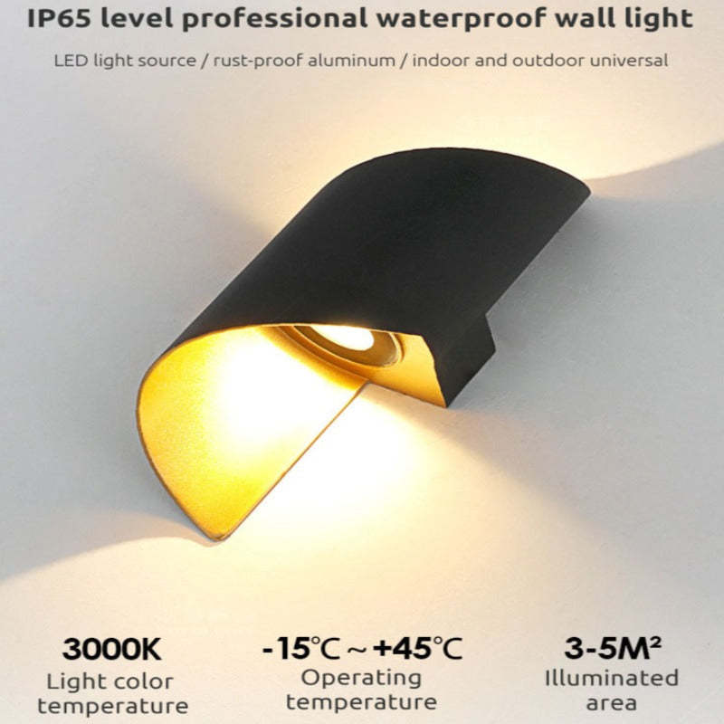 Orr LED Væglampe | Spiraldesign | Hvid/Sort | Indendørs Metal | Moderne Stil | Effektfuldt Lys | Ideel til Stue og Gang | IP20 Beskyttelse