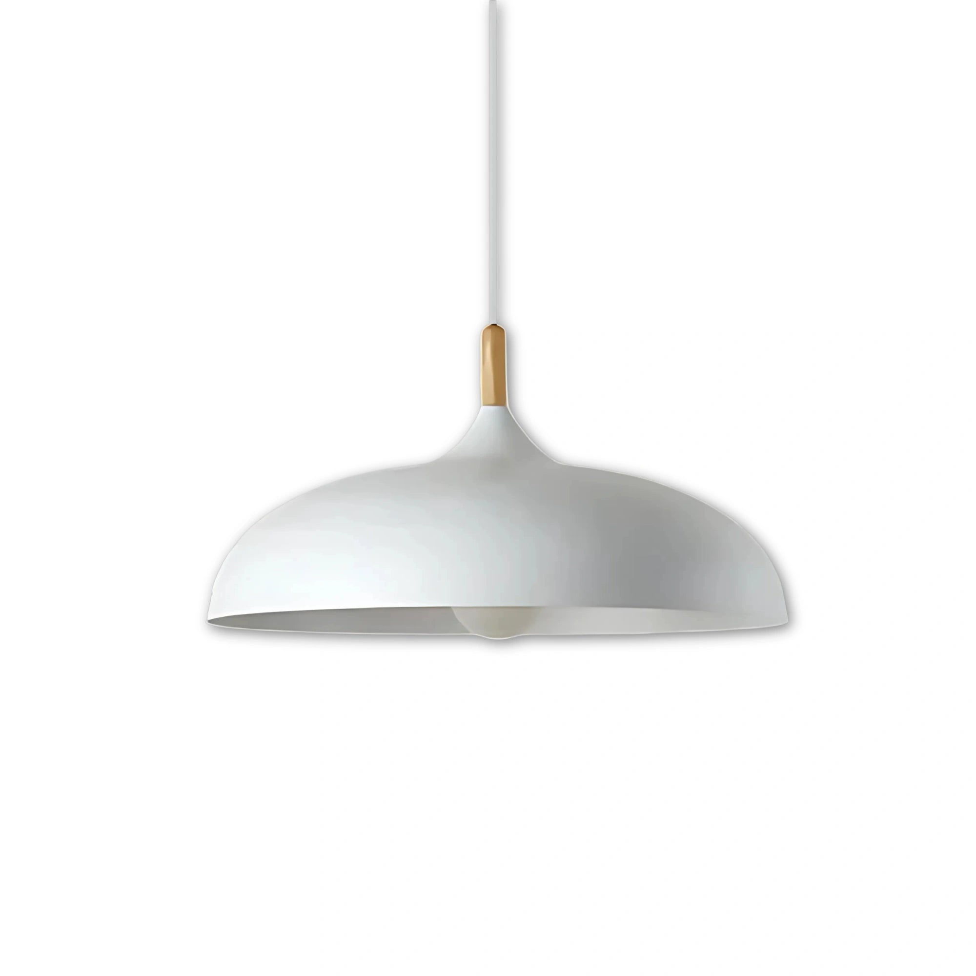 Scandinavisk | Moderne NordicLight Loftlampe | LED E27 | Eg og Jern | Justerbar Længde 100 cm | Varm Hvid | Kølig Hvid | AC110V-220V | Energivenlig
