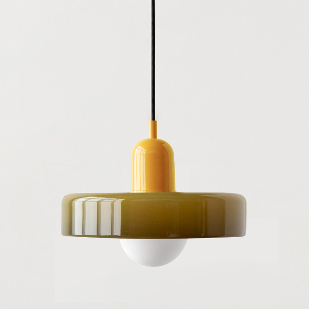 Artistic Ceiling Light | Colored Glass Design | Adjustable Hanging | Modern Home Decor Lighting