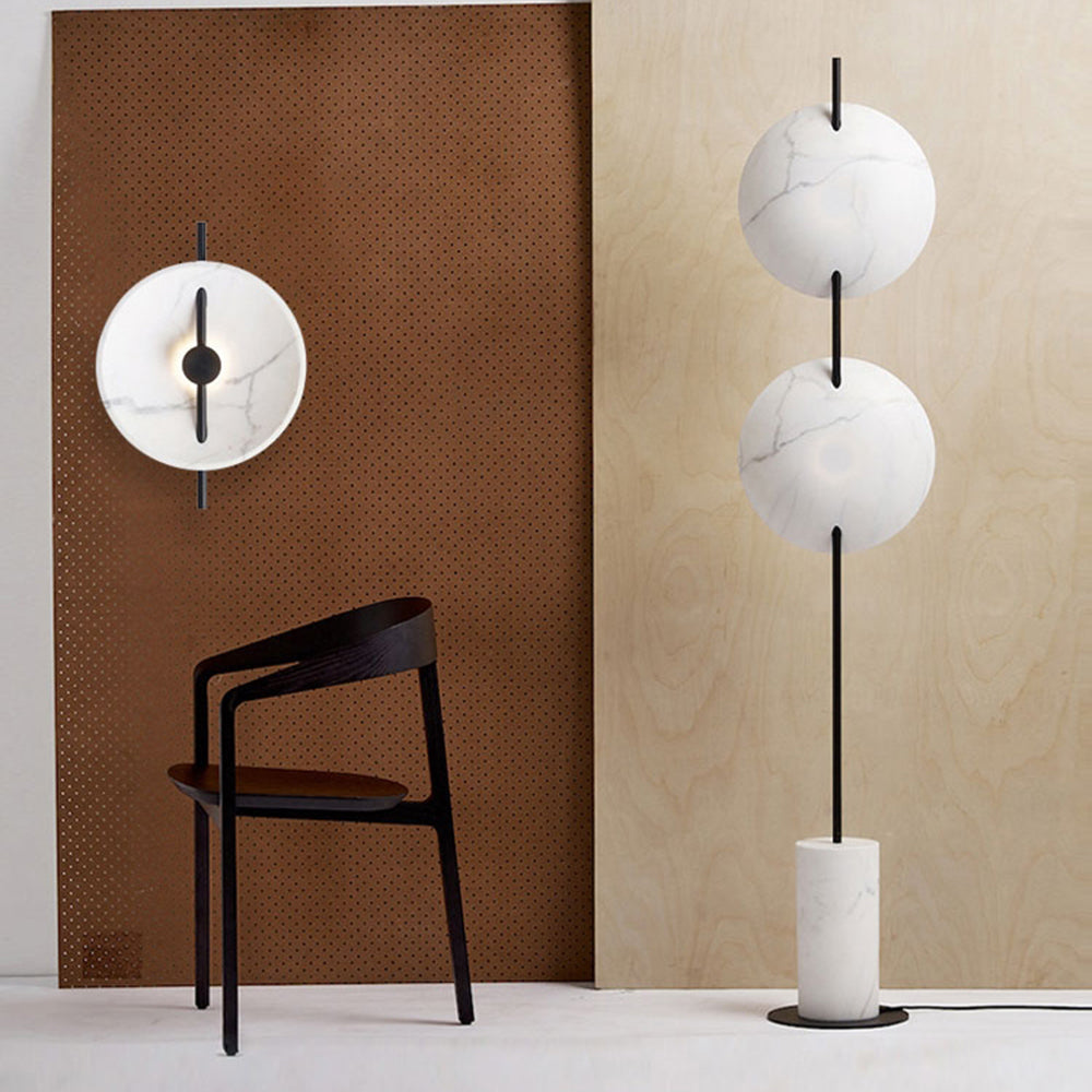 Moderne lodret gulvdel | Rund accent | Stærk og holdbar konstruktion | Ideel til stue eller kontor | Sofistikeret finish | Caravino design | Skaber