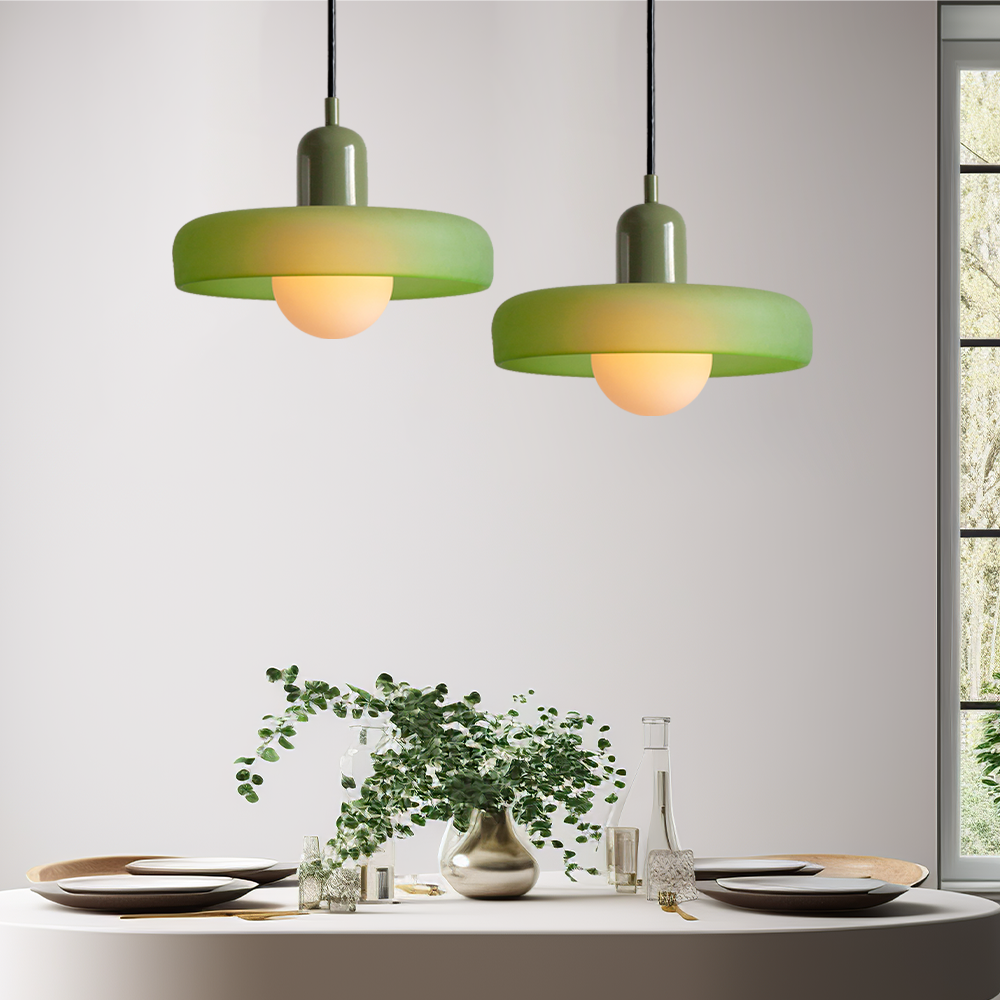 Artistic Ceiling Light | Colored Glass Design | Adjustable Hanging | Modern Home Decor Lighting