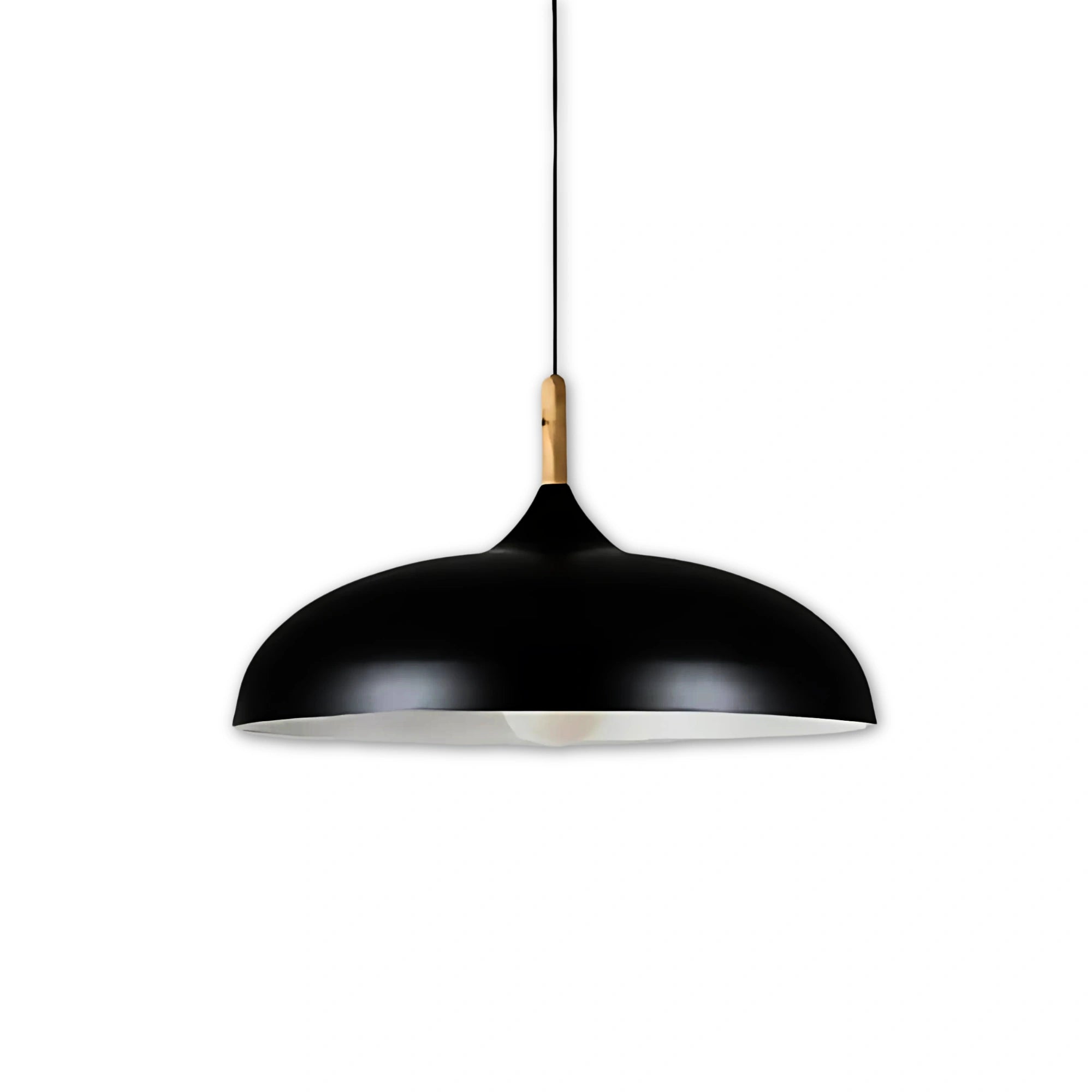 Scandinavisk | Moderne NordicLight Loftlampe | LED E27 | Eg og Jern | Justerbar Længde 100 cm | Varm Hvid | Kølig Hvid | AC110V-220V | Energivenlig