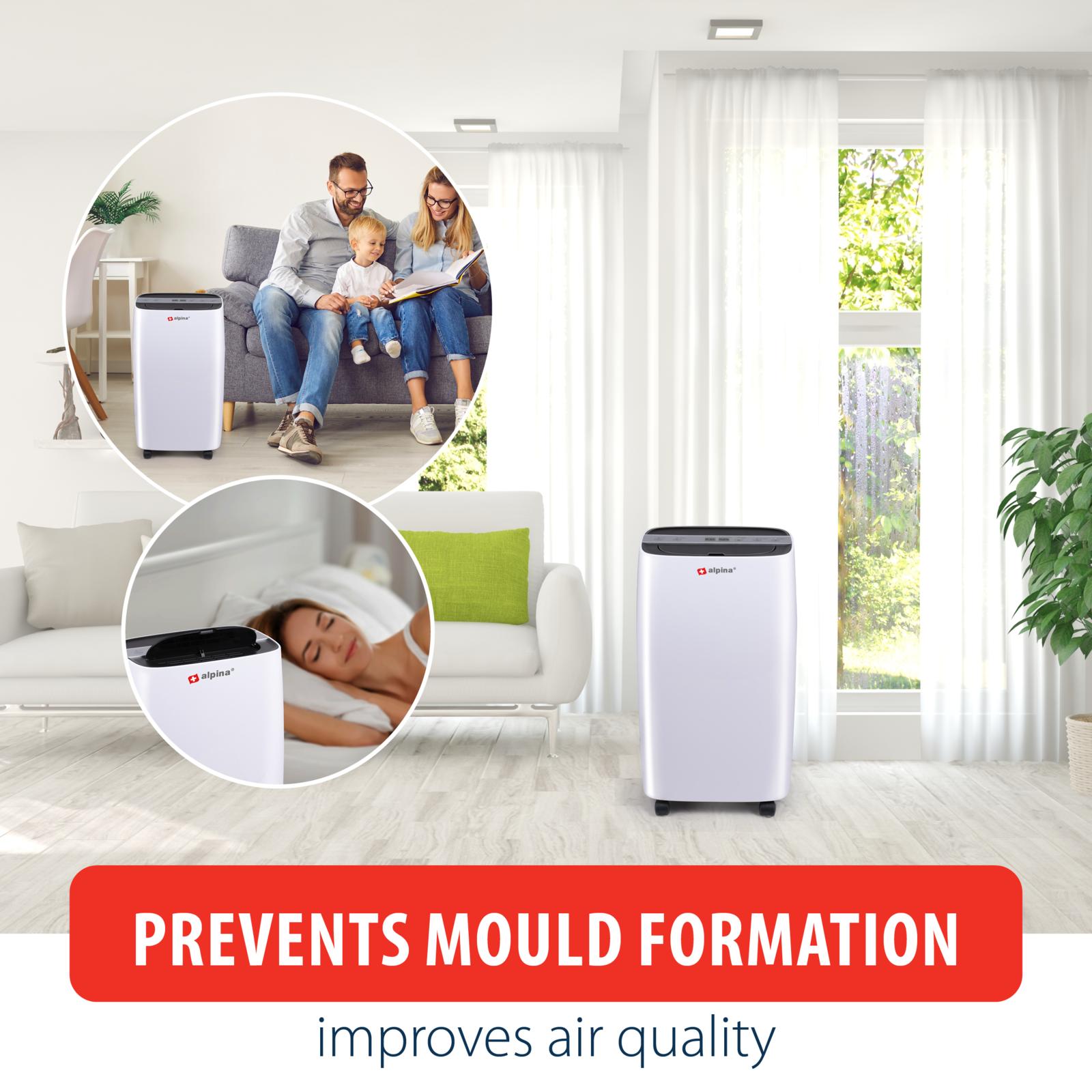 Alpina kraftigt Luftaffugter og Luftrenser 10L Per