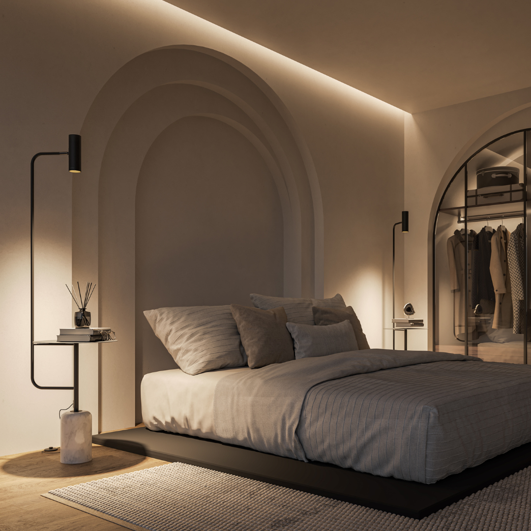 Gulvstativ | LED Integreret | Moderne Design | Justerbar Lysstyrke | Energibesparende | Elegant Indendørsbelysning | Robust Konstruktion | Skaber