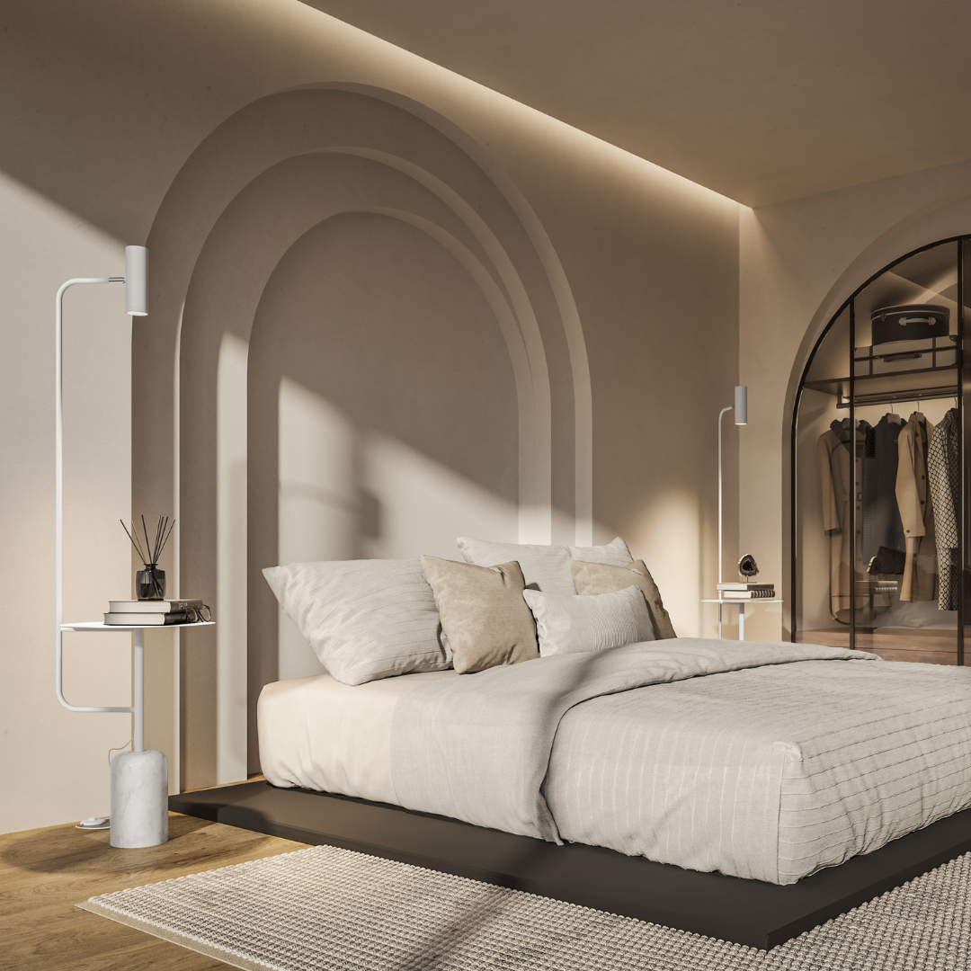 Gulvstativ | LED Integreret | Moderne Design | Justerbar Lysstyrke | Energibesparende | Elegant Indendørsbelysning | Robust Konstruktion | Skaber