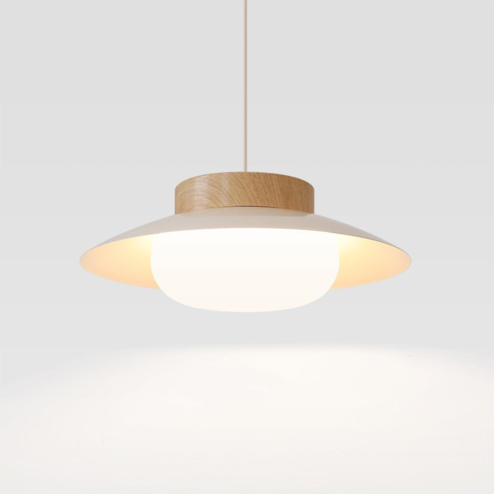 Kreativ risskålsinspireret pendel | Jern og akryl | LED lys | Til stue, spisestue eller køkken | Ø35 cm | Elegant design | Moderne indretning