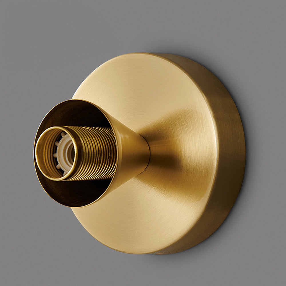 Moderne skandinavisk stil | Mini loftslampe i messing og glas | Ø16cm x H13cm | E14 fatning | 110V-120V | CE og UL certificeret | Til spisestue,